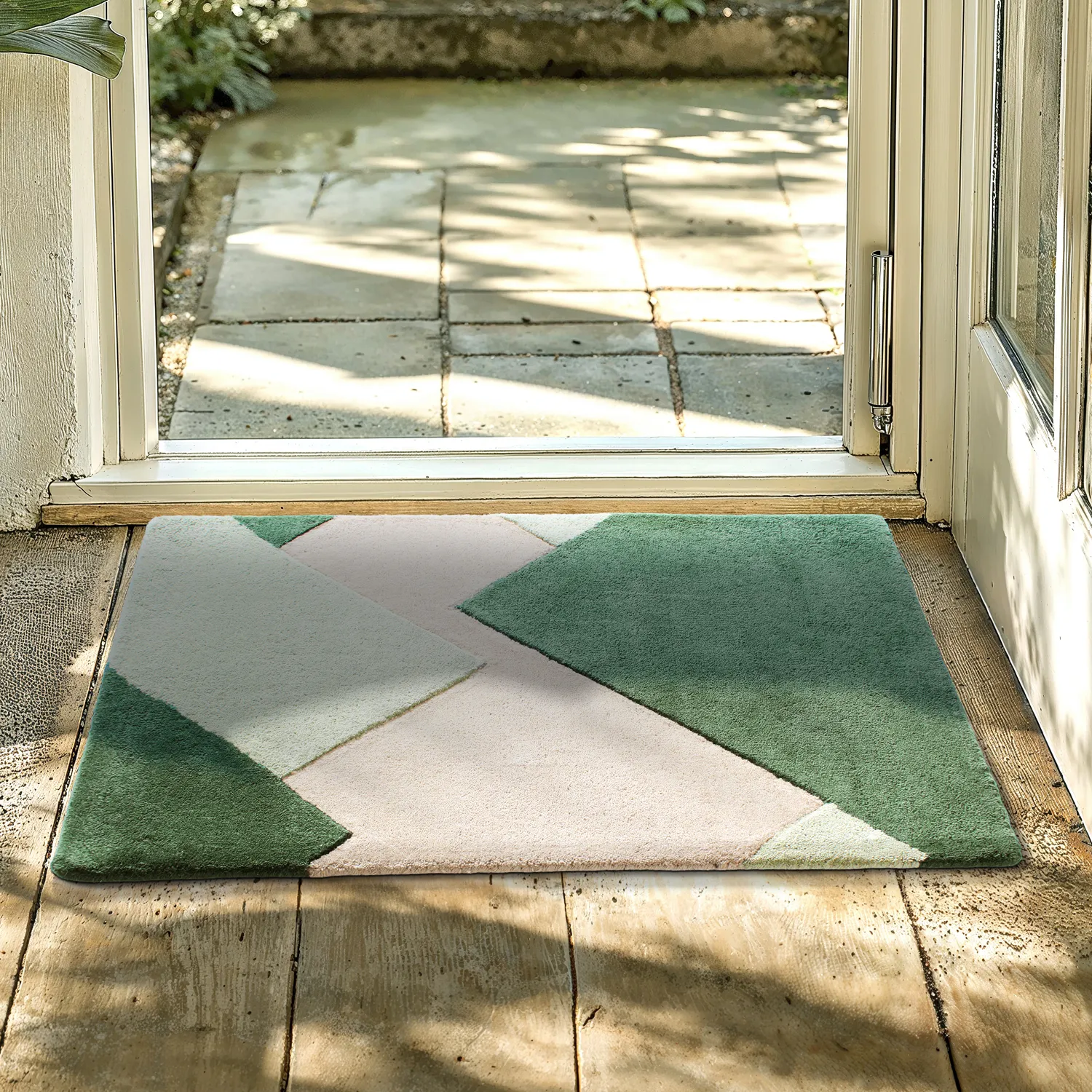 Tapete de entrada - Andria (verde/multi)