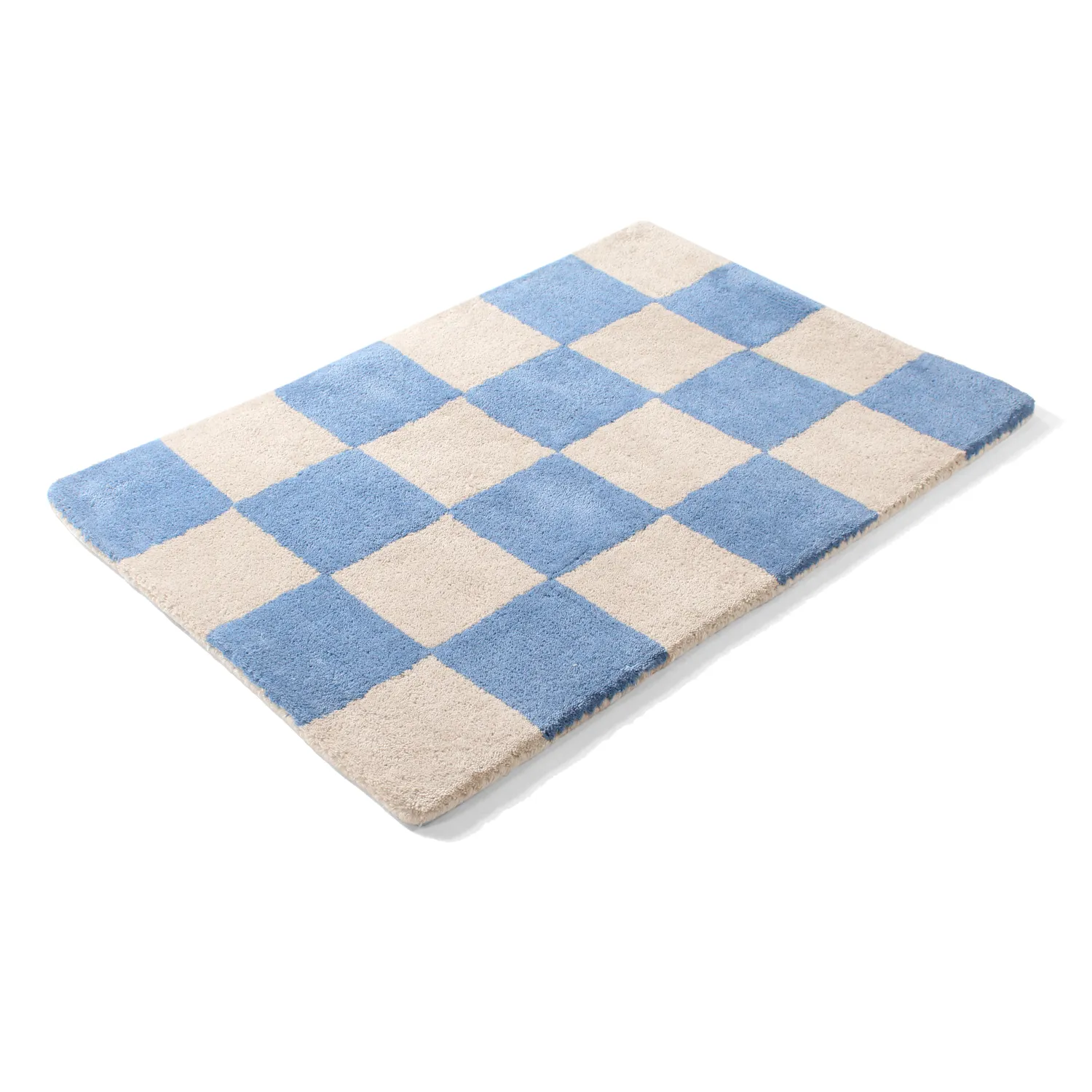 Tapete de entrada - Lovre (azul/bege)