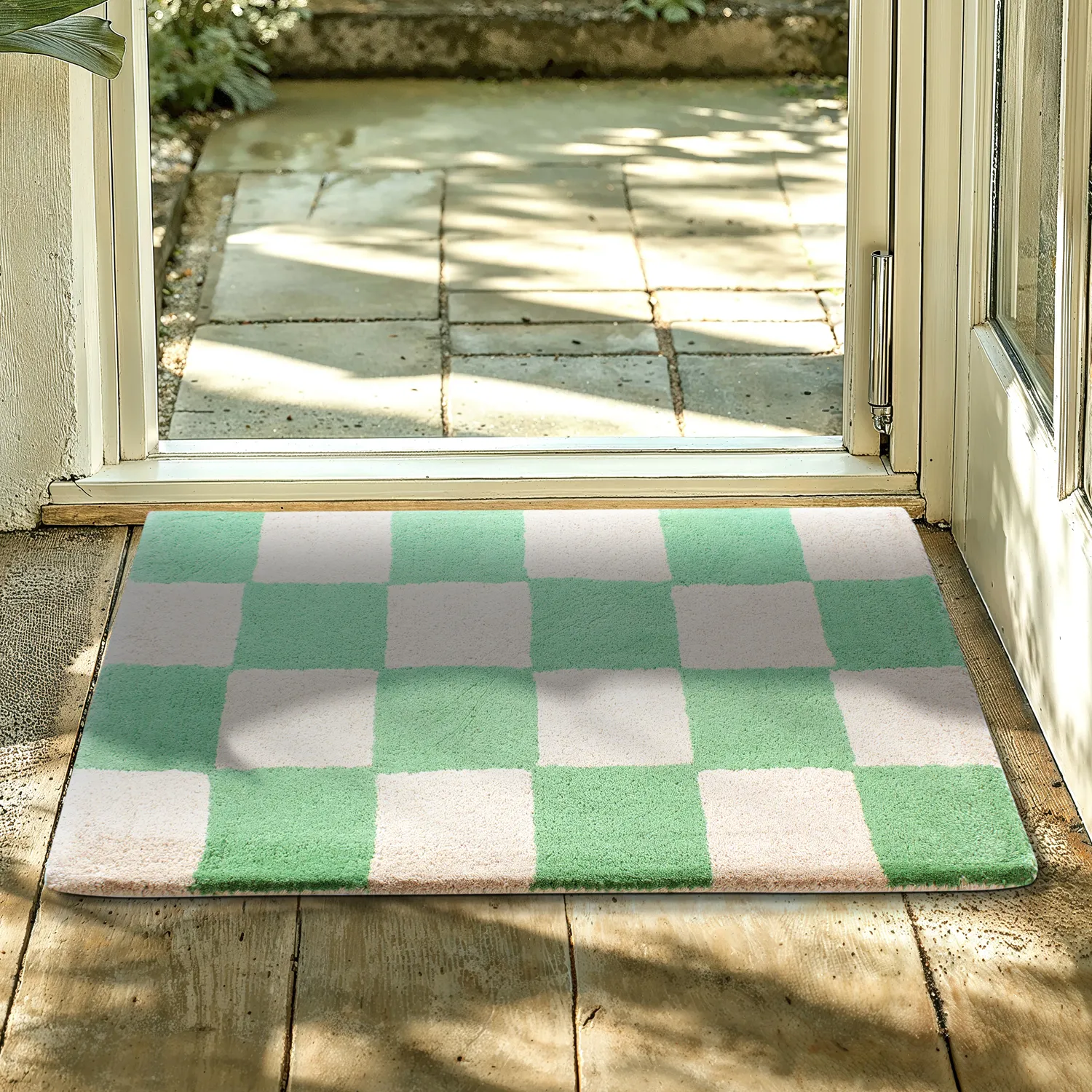 Tapete de entrada - Lovre (verde/bege)