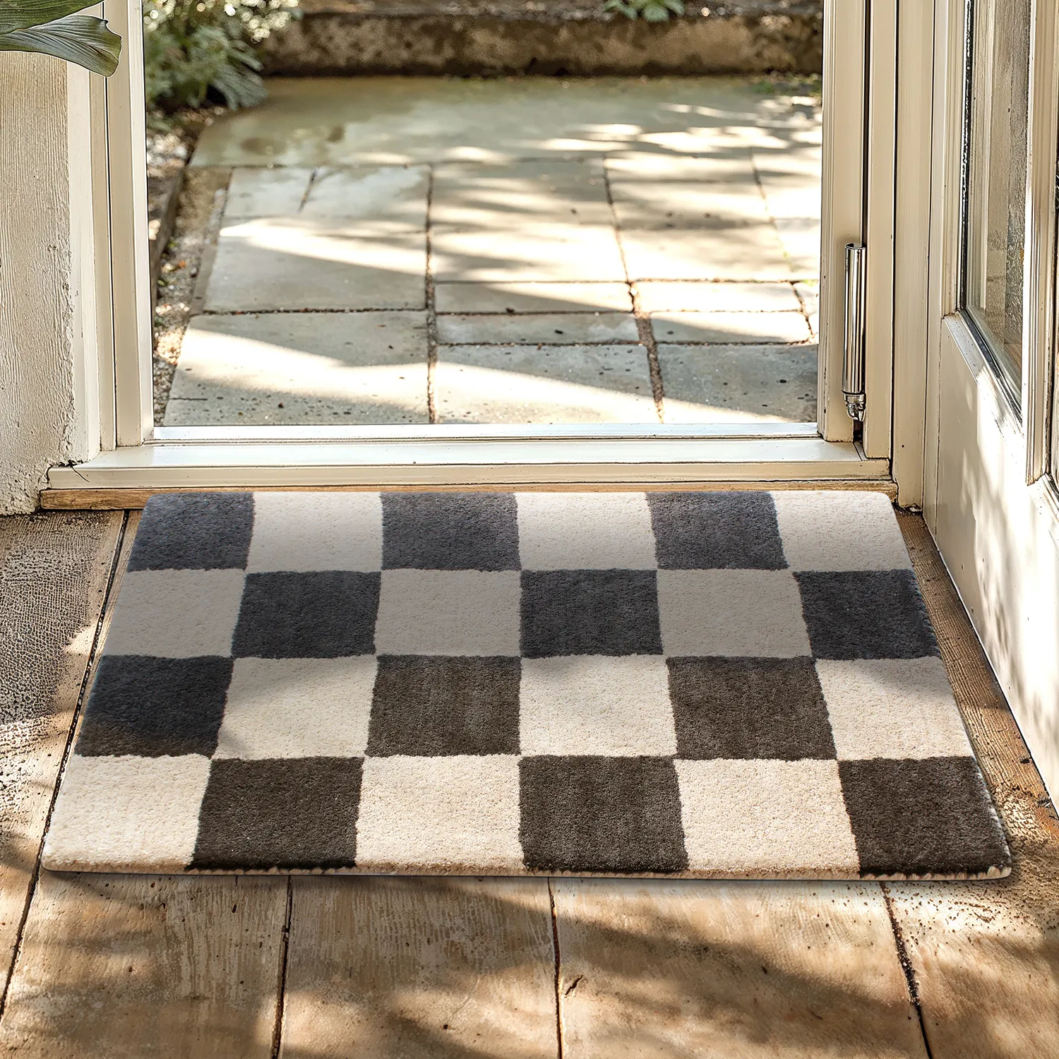 Tapete de entrada - Lovre (cinza/bege)