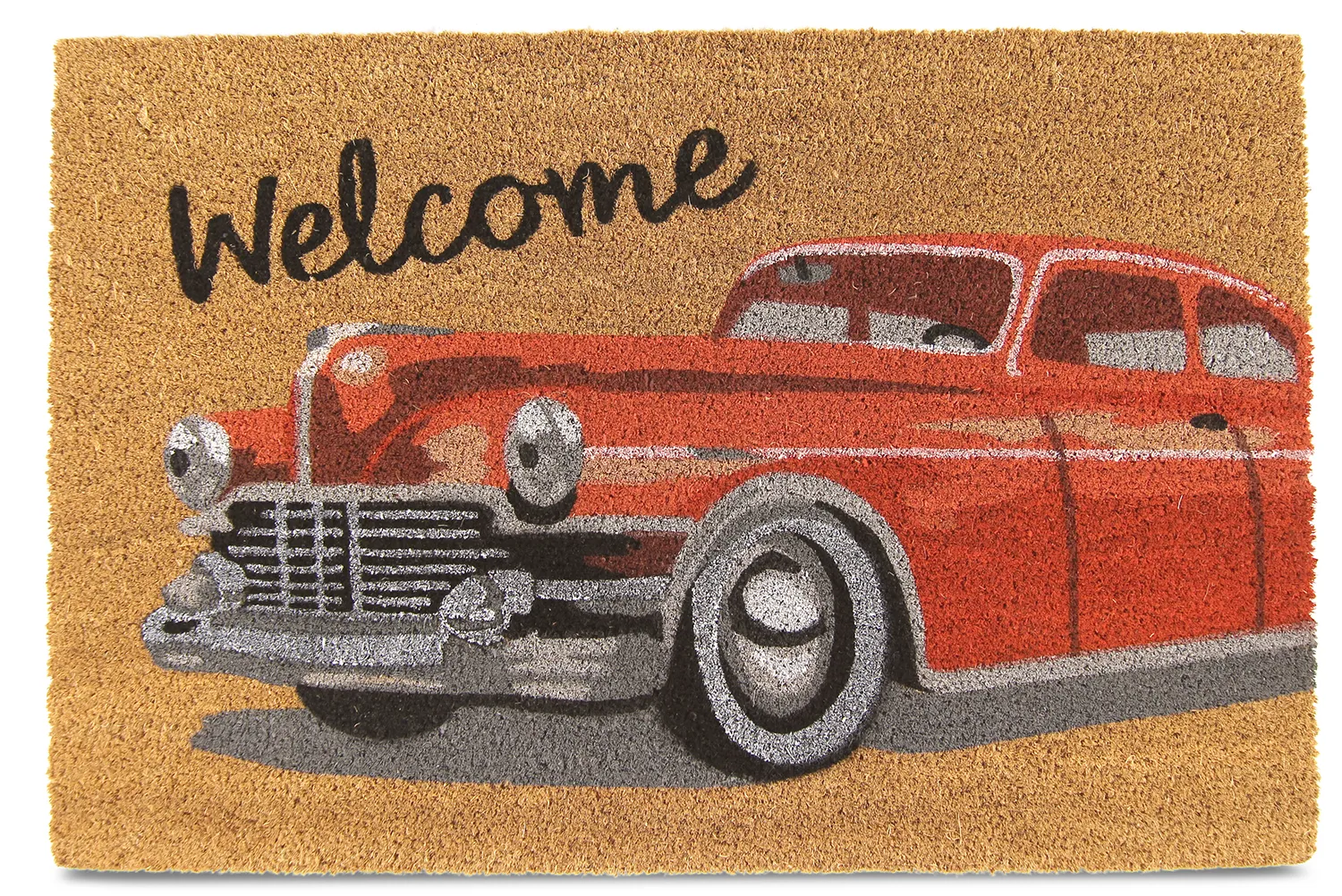 Tapete de entrada - Car (vermelho)