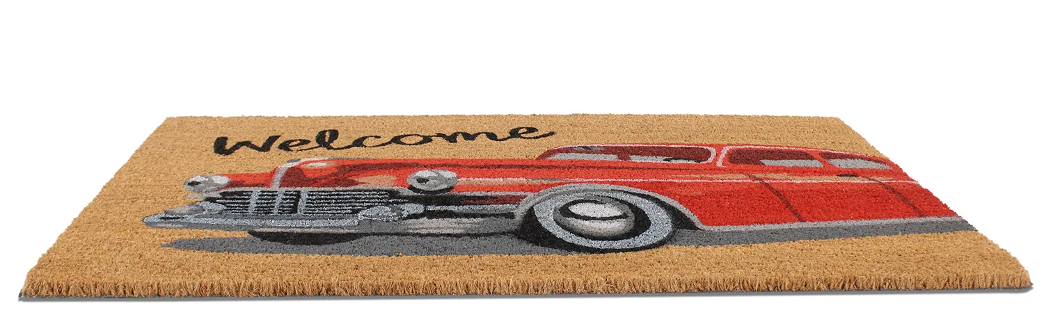 Tapete de entrada - Car (vermelho)