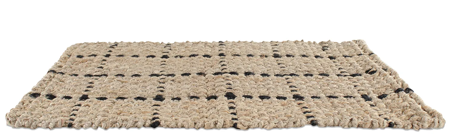Tapete de entrada - Esther (natural/preto)