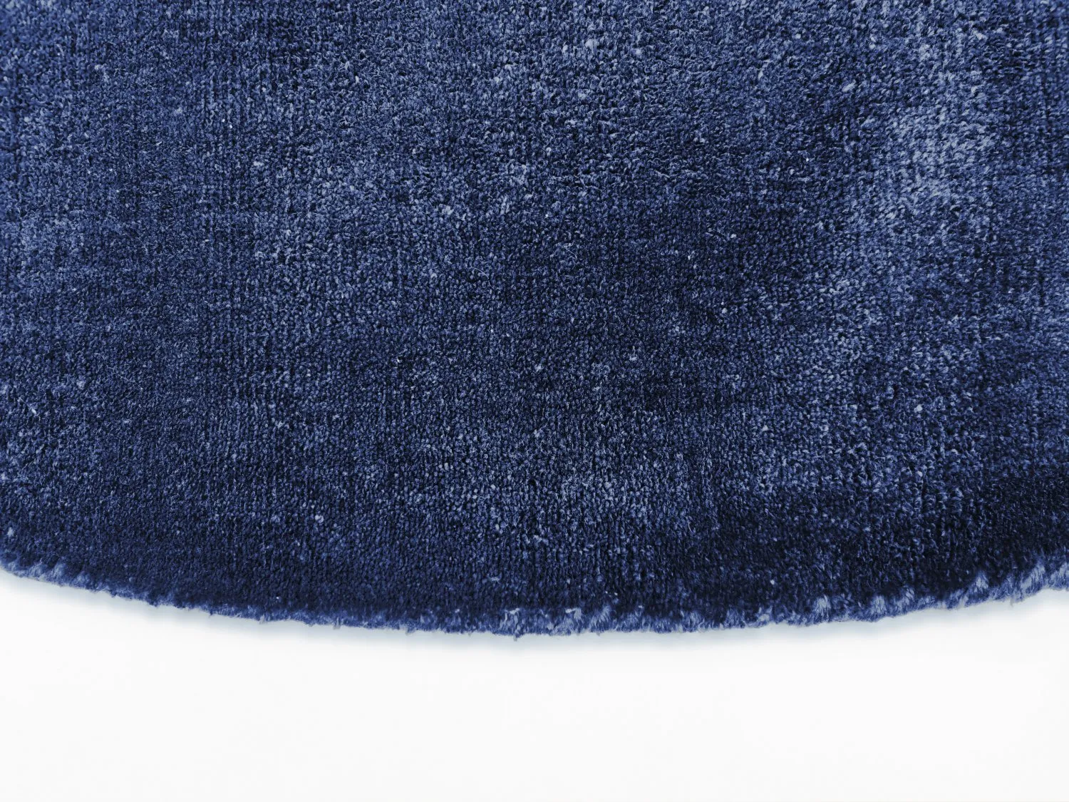 Tapete redondo - Recycled PET with viscose look (navy)