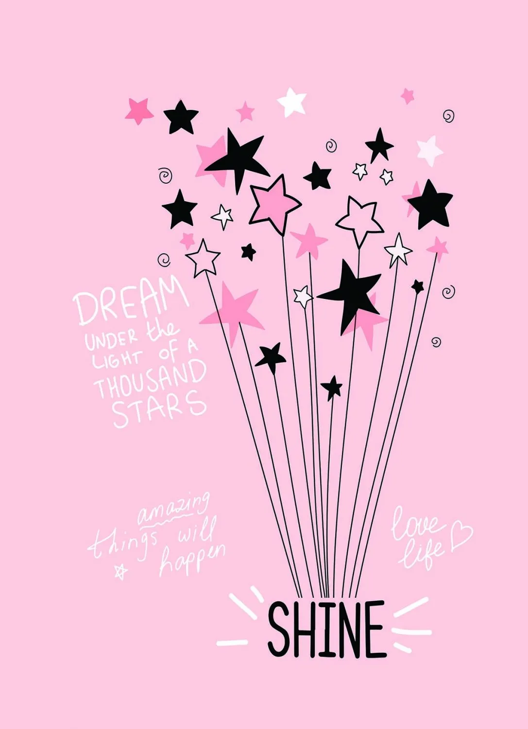 Tapete infantil - Starshine (rosa)