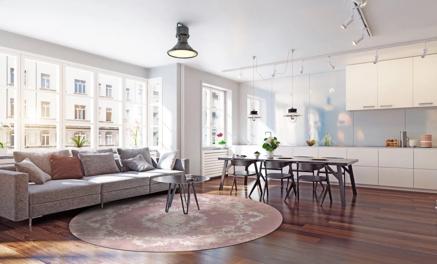 Tapete redondo - Nefta (rosa)