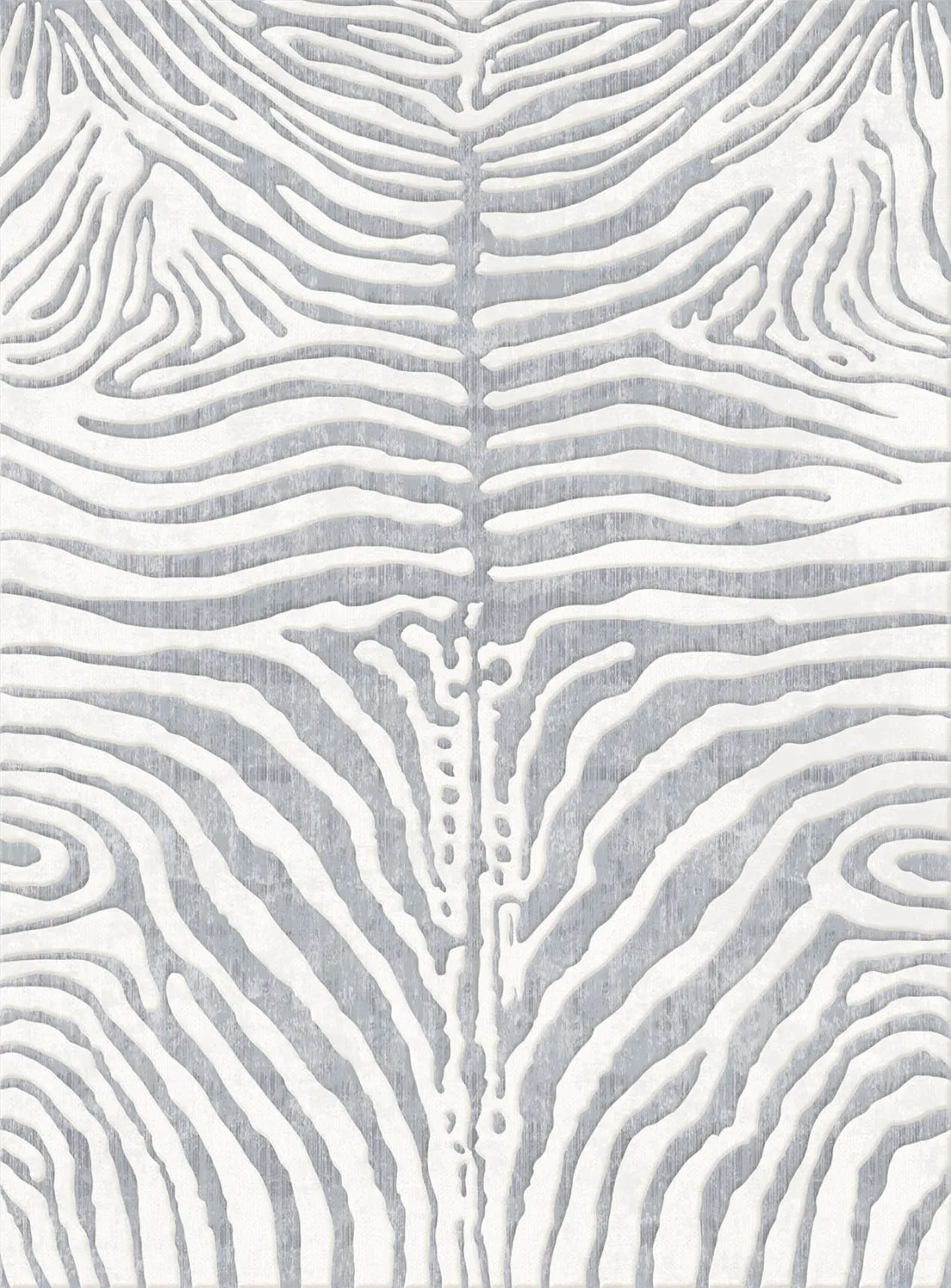 Tapete Wilton - Zebra (branco/cinzento)