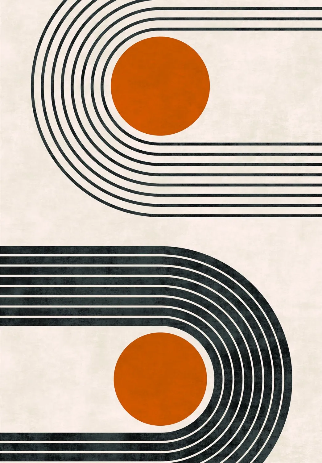 Tapete Wilton - Moudania (bege/preto/laranja)