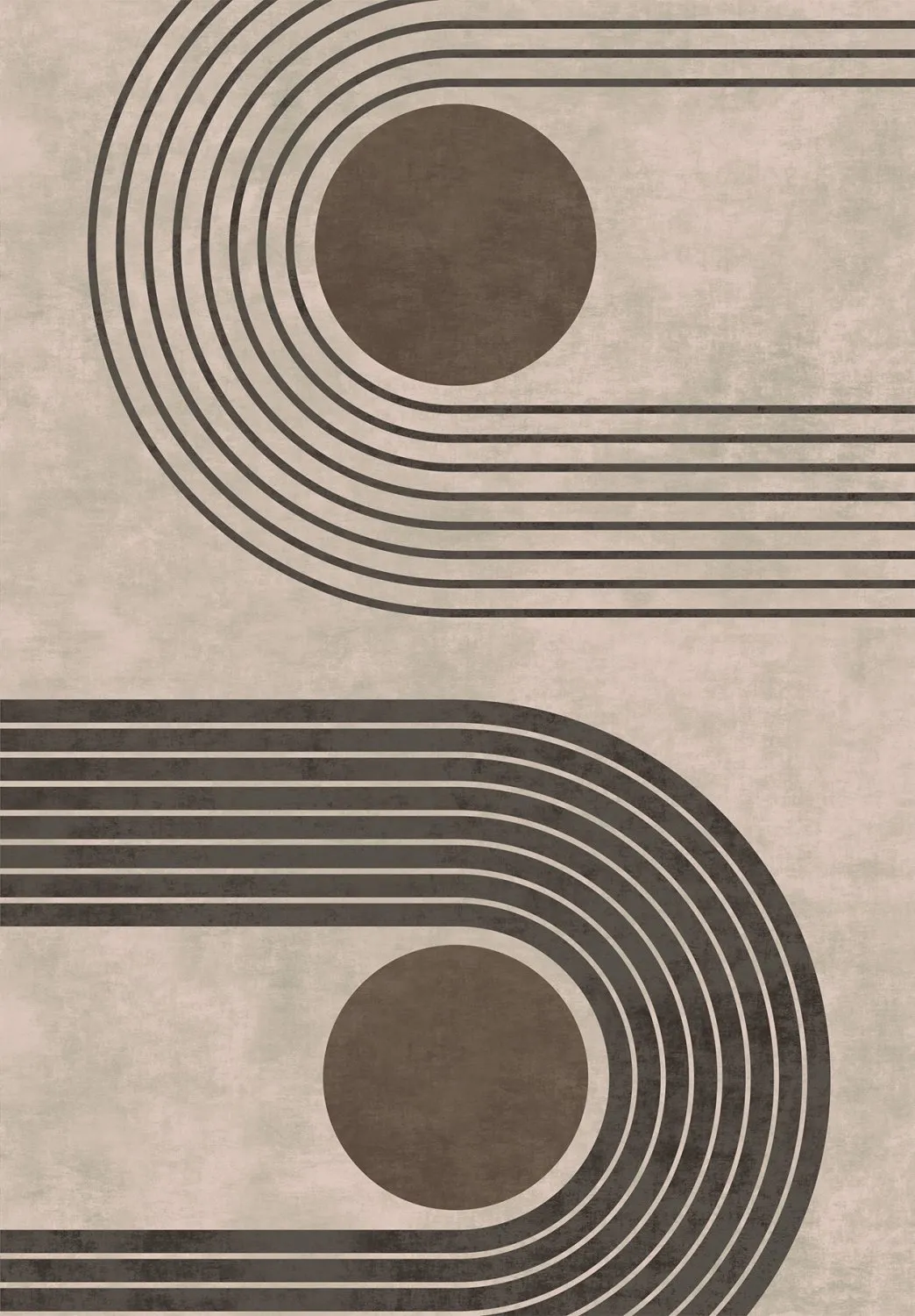 Tapete Wilton - Moudania (marrom/preto)