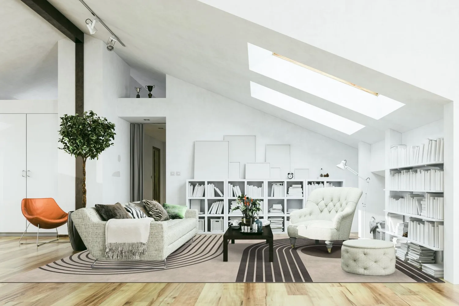 Tapete Wilton - Moudania (marrom/preto)