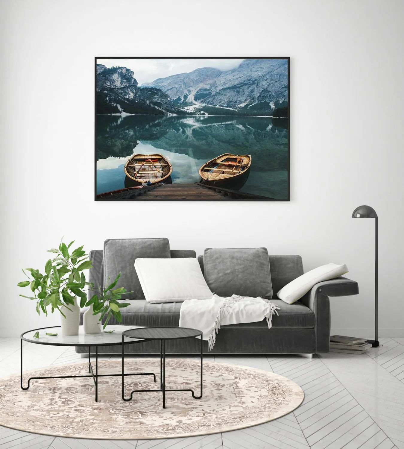 Tapete redondo - Mateur (bege)