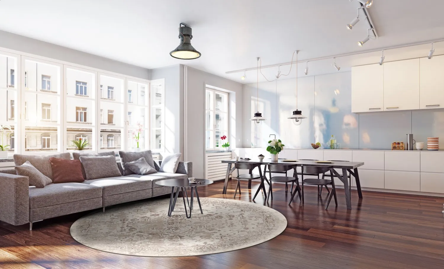 Tapete redondo - Mateur (bege)