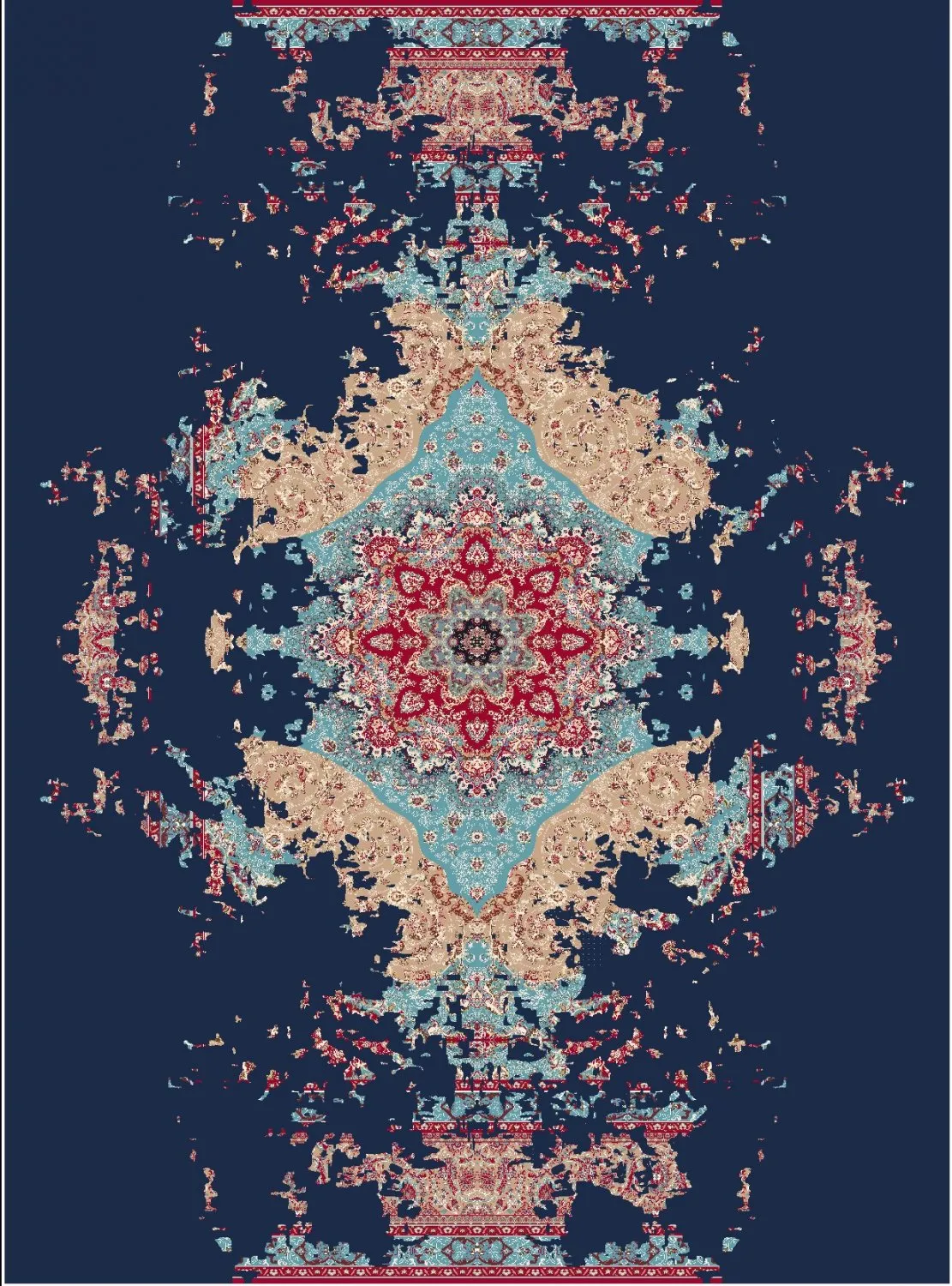 Tapete Wilton - Murzuk (azul)