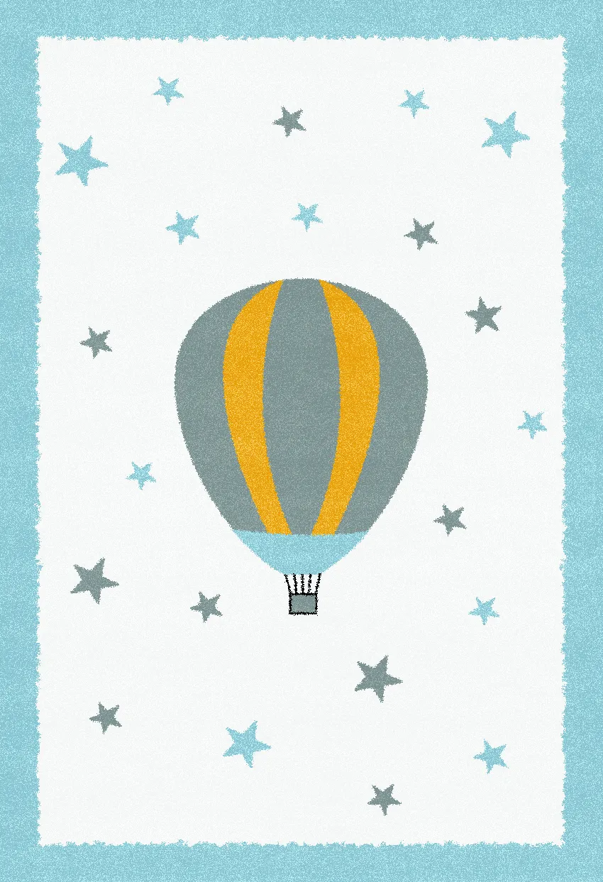 Tapete infantil - Alone Balloon (azul)