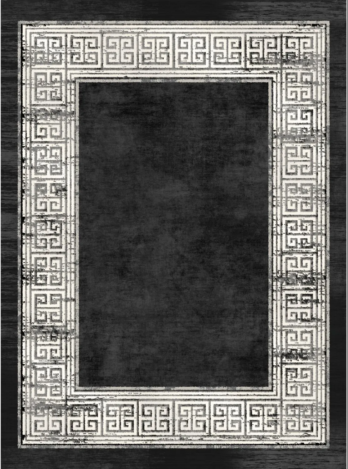 Tapete Wilton - Tilos (preto/branco)