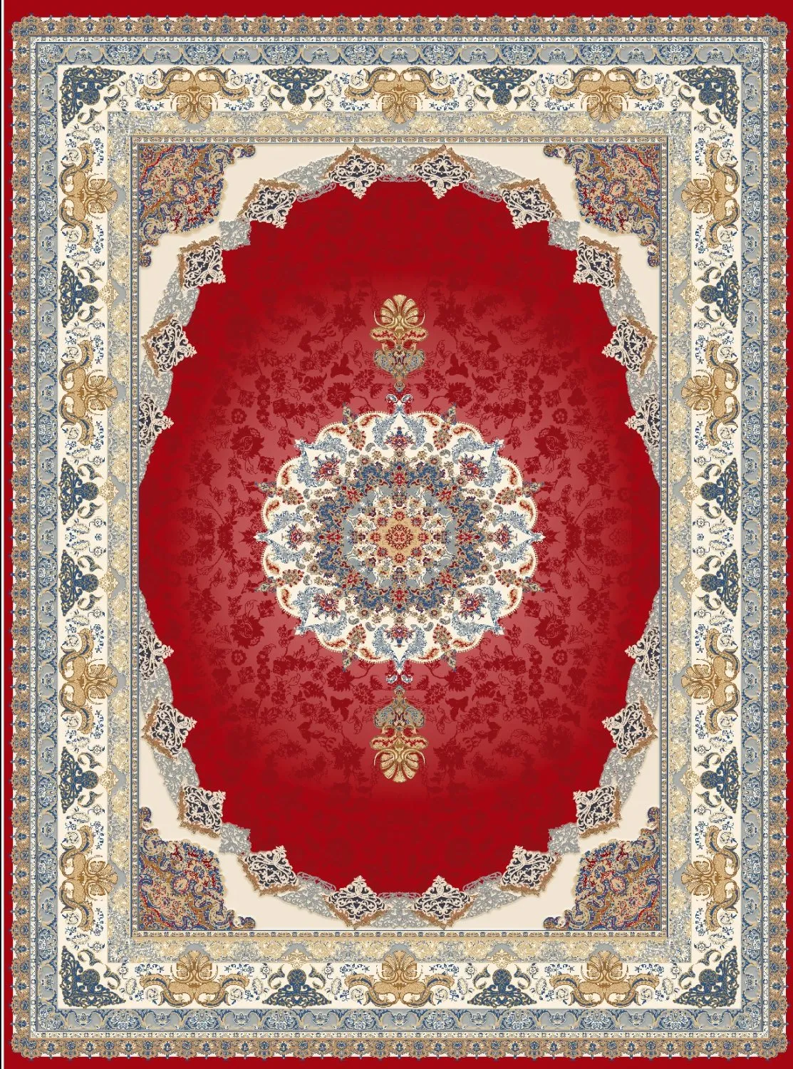 Tapete Wilton - Lukla (vermelho)