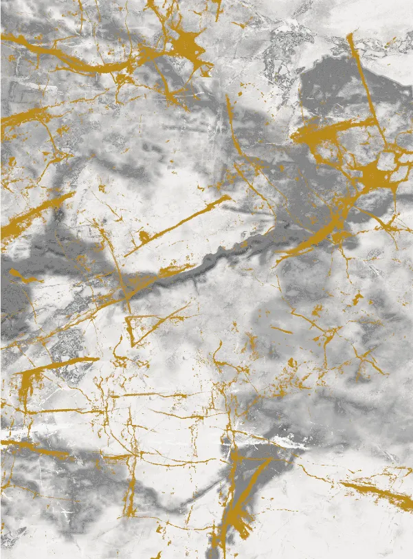 Tapete Wilton - Mermer (cinza/branco/dourado)