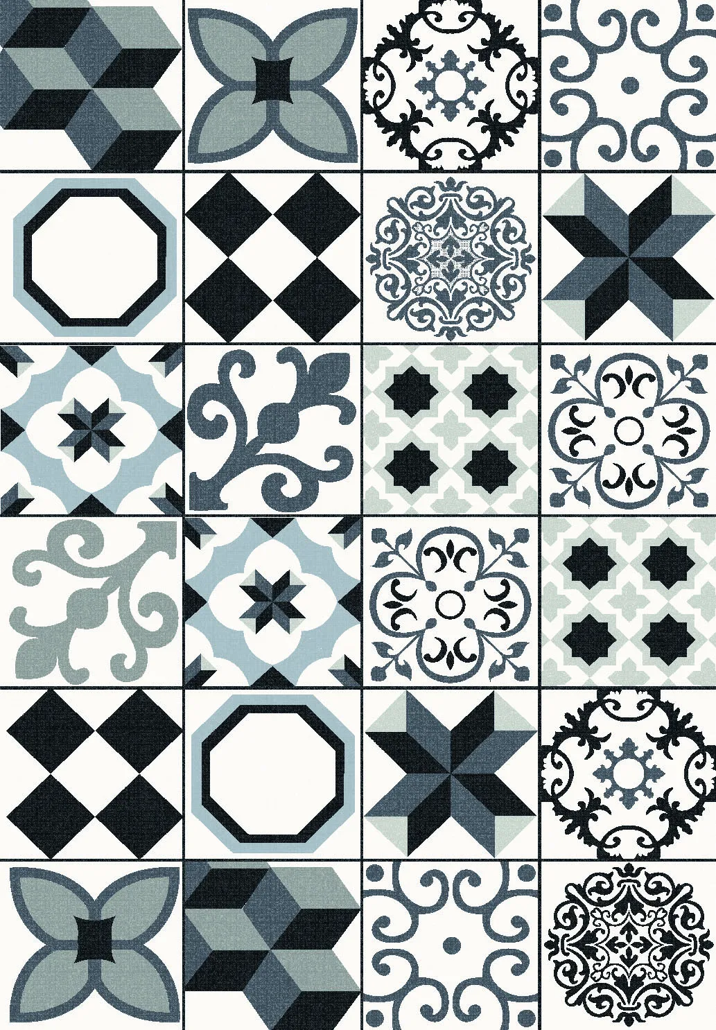 Tapete Wilton - Avent (bege/preto)