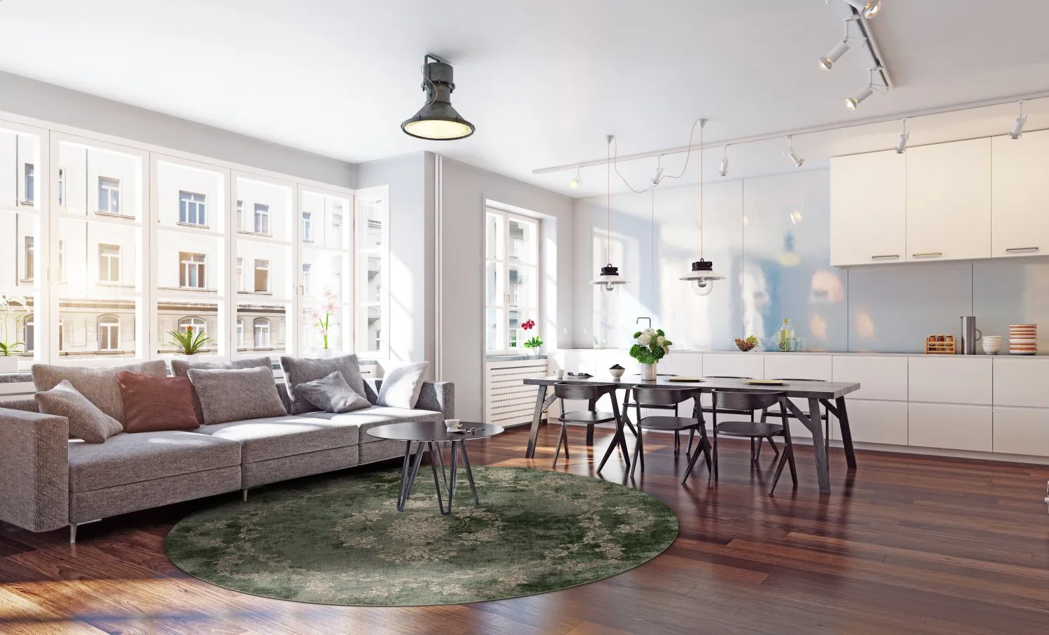 Tapete redondo - Taknis (verde)