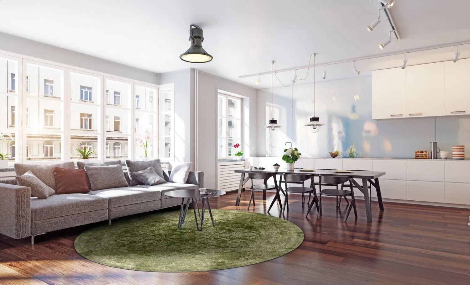 Tapete redondo - Denizli (verde)