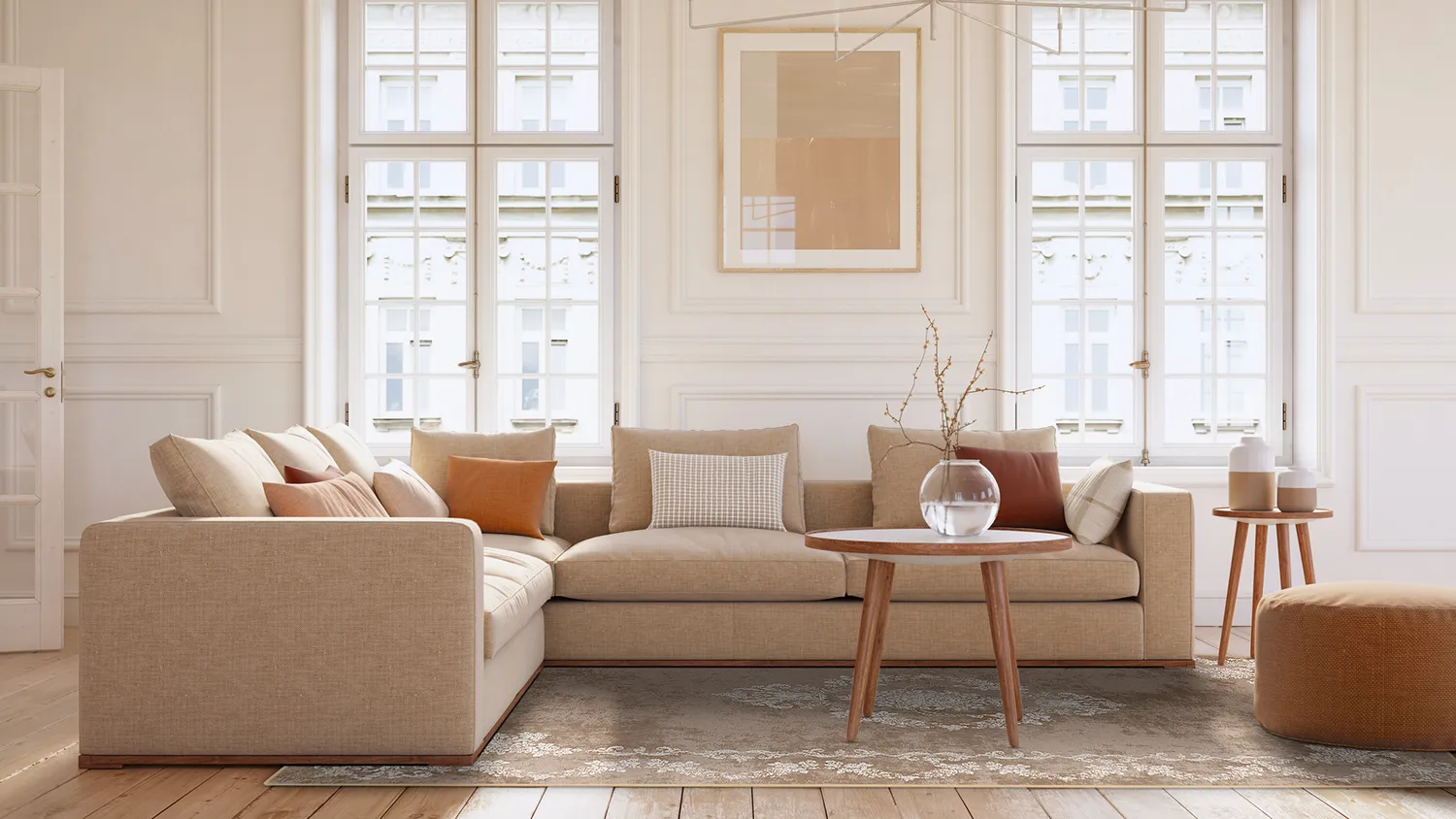 Tapete Wilton - Taknis (bege)