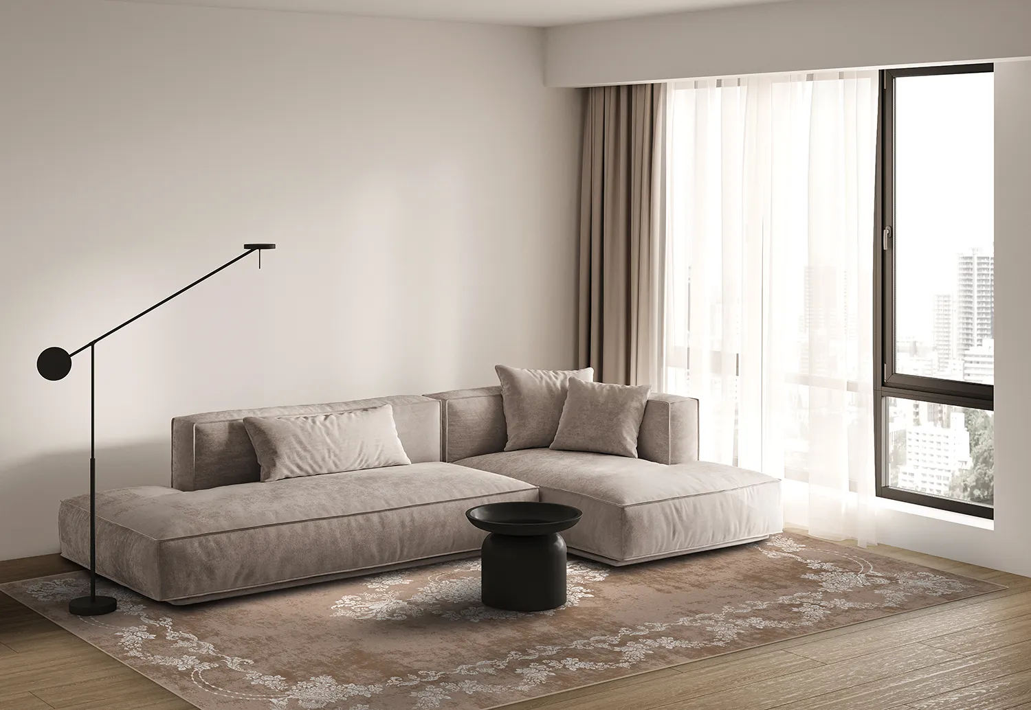 Tapete Wilton - Taknis (bege)