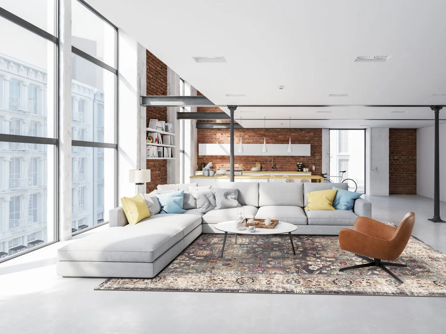 Tapete Wilton - Bouhjar (cinza/multicolorido)