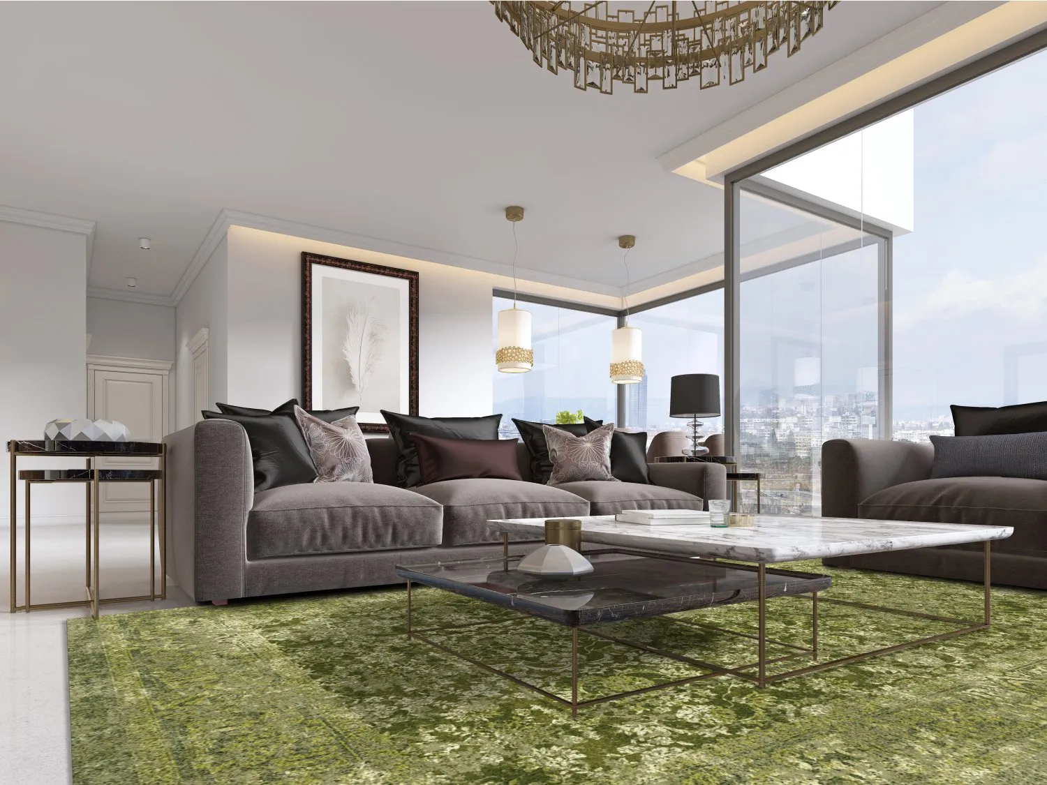 Tapete Wilton - Denizli (verde)