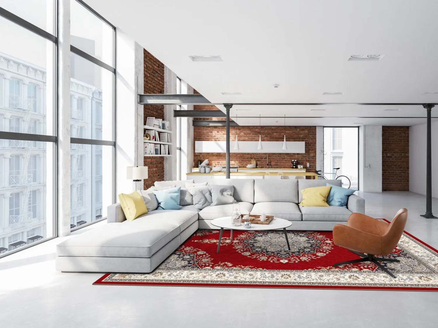 Tapete Wilton - Lice (vermelho/multicolorido)