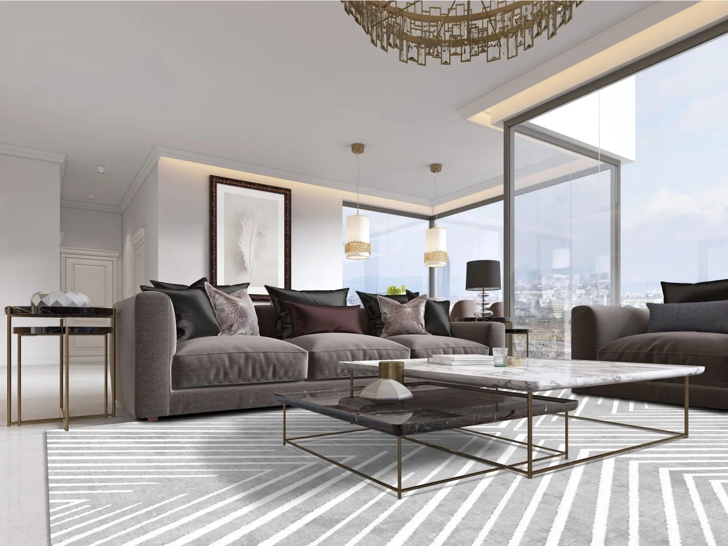 Tapete Wilton - Amorgos (cinza)