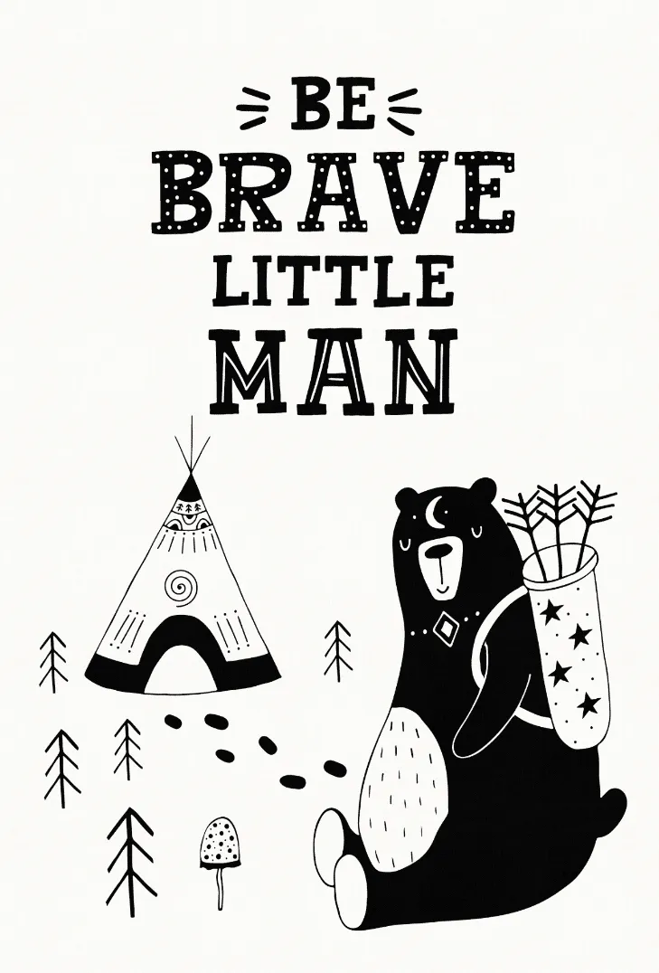 Tapete infantil - Camping Bear (branco)