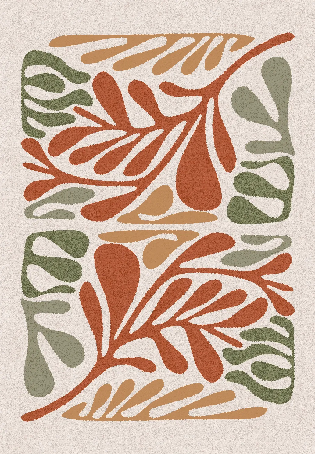 Tapete Wilton - Fern (bege/multi)