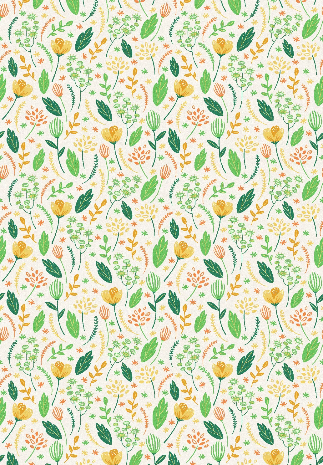 Tapete Wilton - Fleur (amarelo/verde/multi)