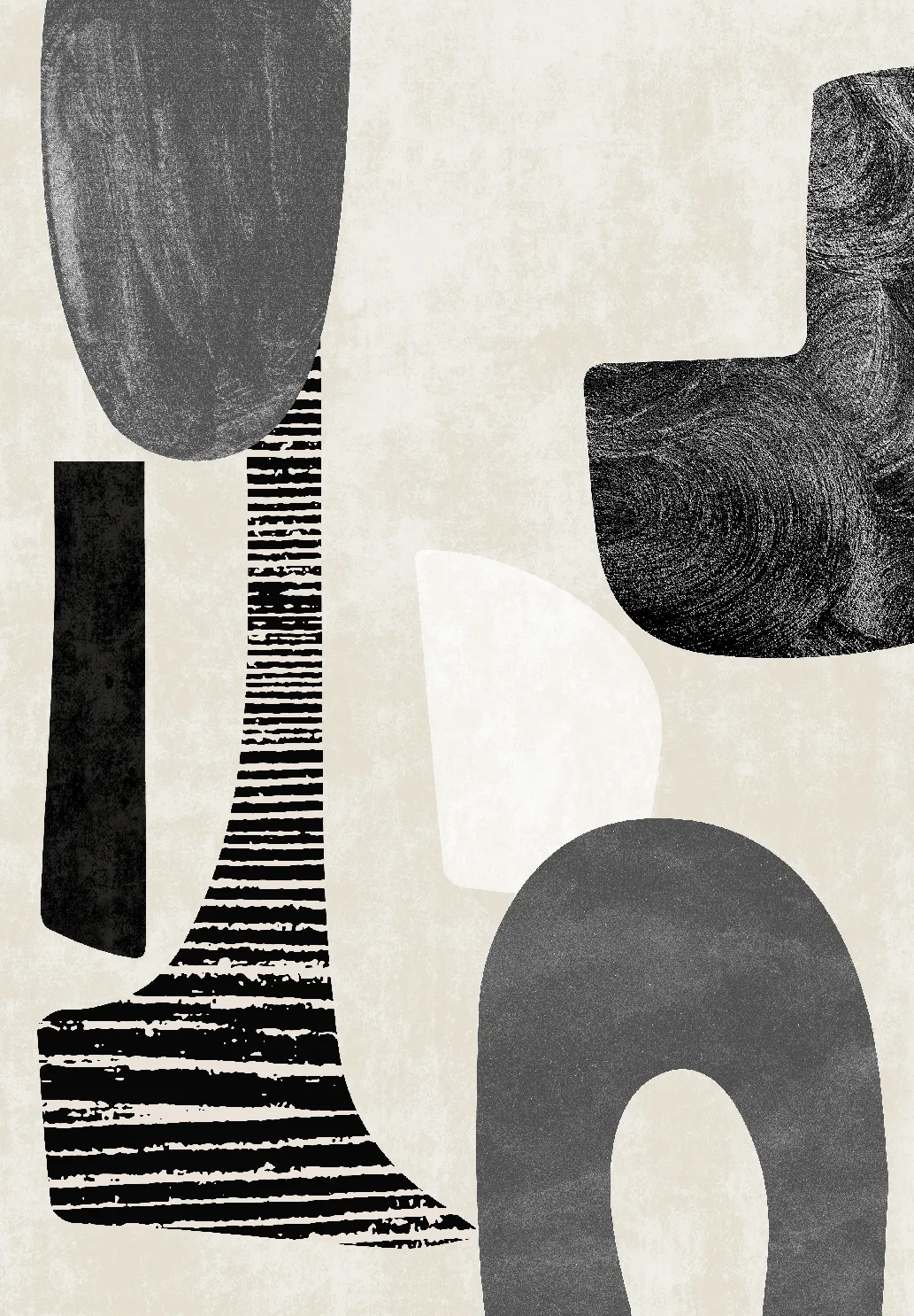 Tapete Wilton - Suki (bege/preto)