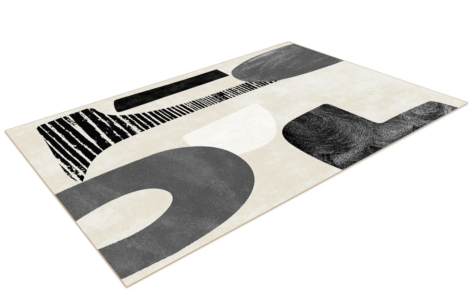 Tapete Wilton - Suki (bege/preto)