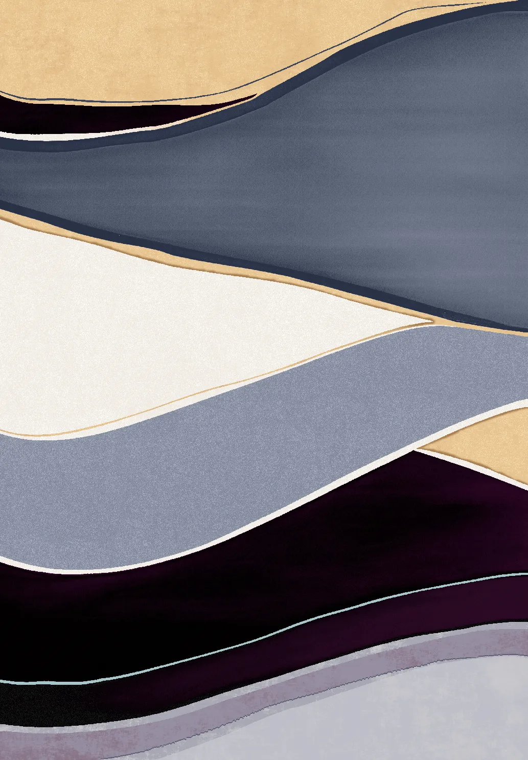 Tapete Wilton - Gaia (azul/multi)