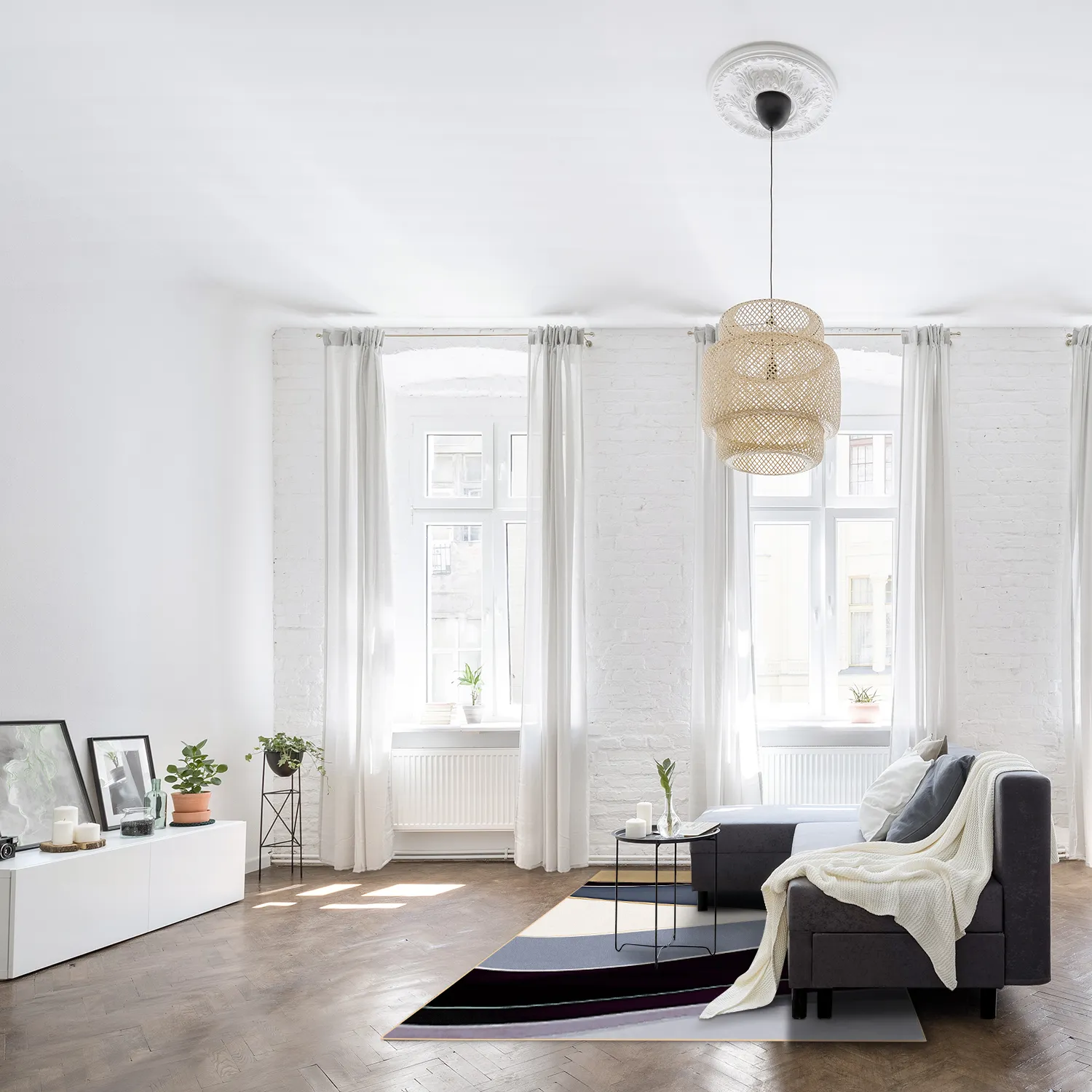 Tapete Wilton - Gaia (azul/multi)