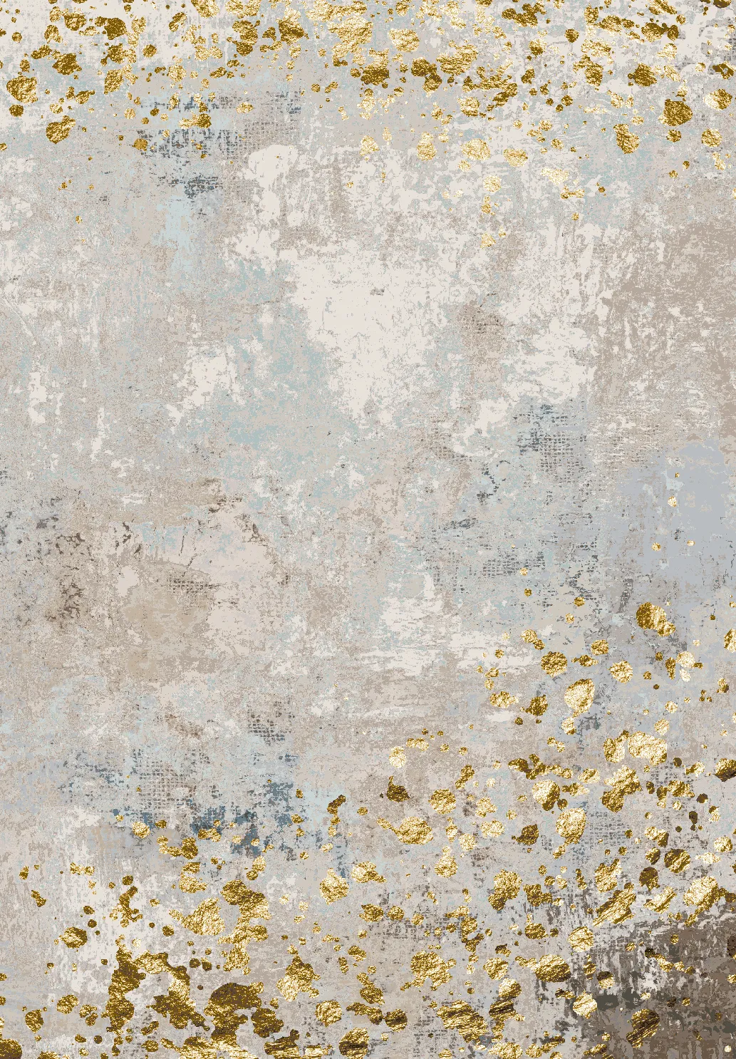 Tapete Wilton - Maude (cinza/dourado)