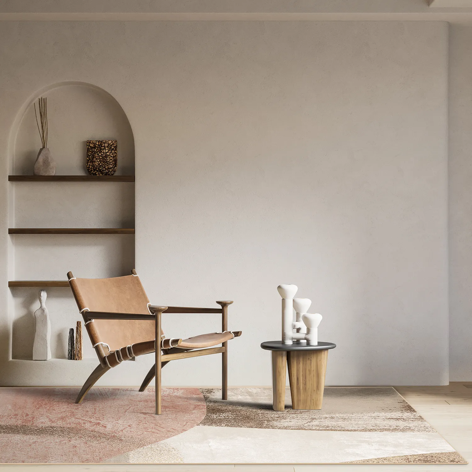 Tapete Wilton - Fia (rosa/multi)