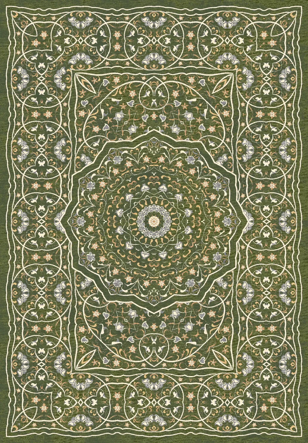 Tapete Wilton - Yvette (verde)