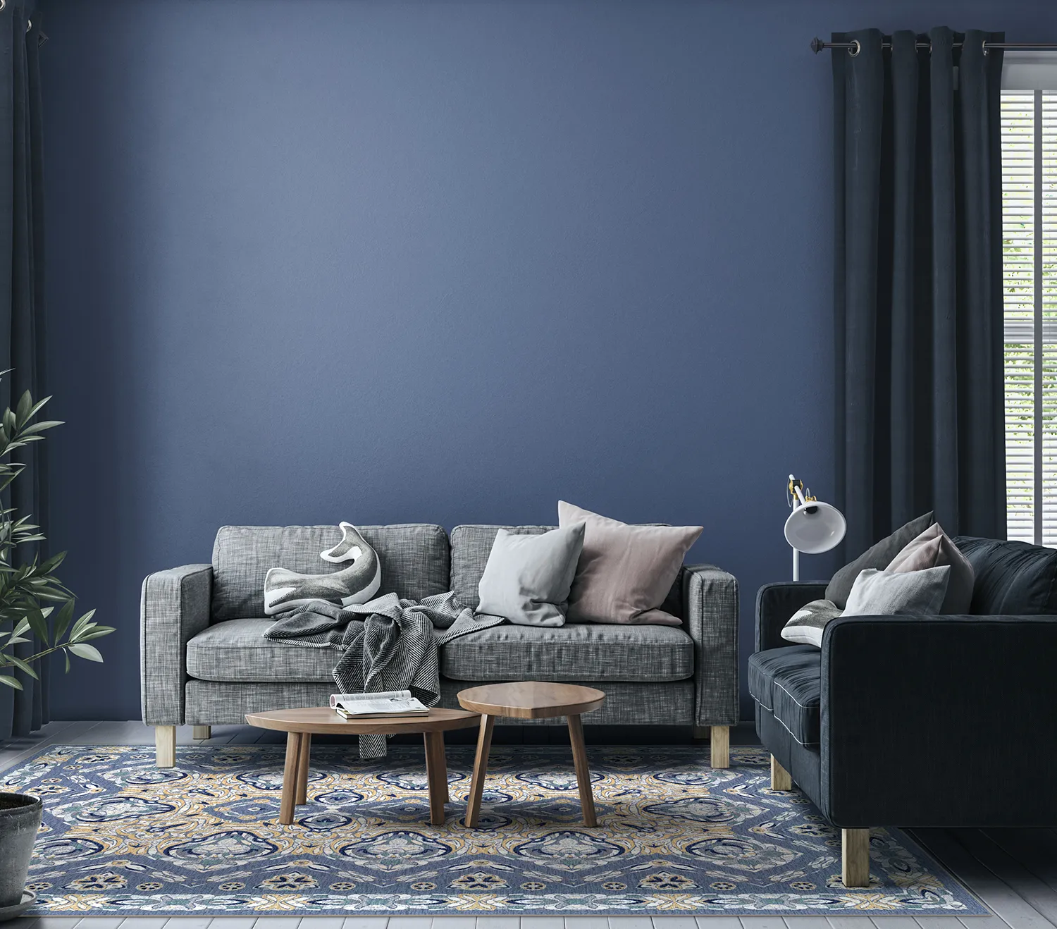 Tapete Wilton - Henrietta (azul)