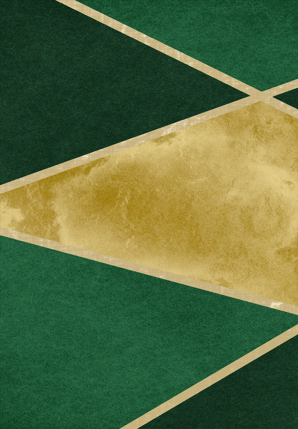 Tapete Wilton - Dolly (verde/dourado)