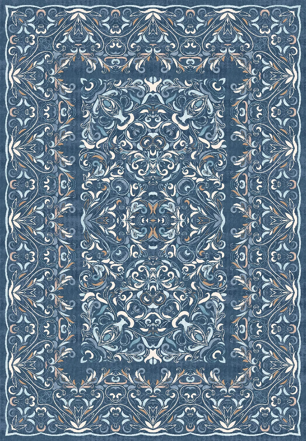 Tapete Wilton - Cordelia (azul)