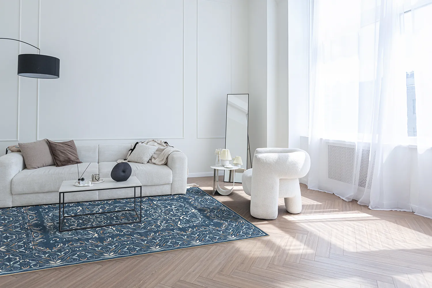 Tapete Wilton - Cordelia (azul)