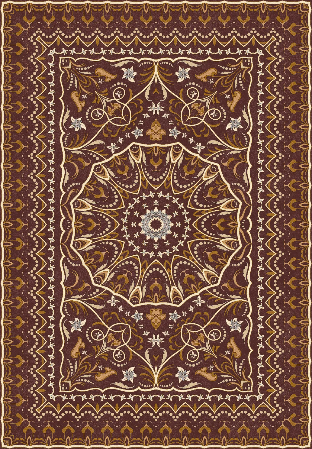 Tapete Wilton - Frankie (marrom)