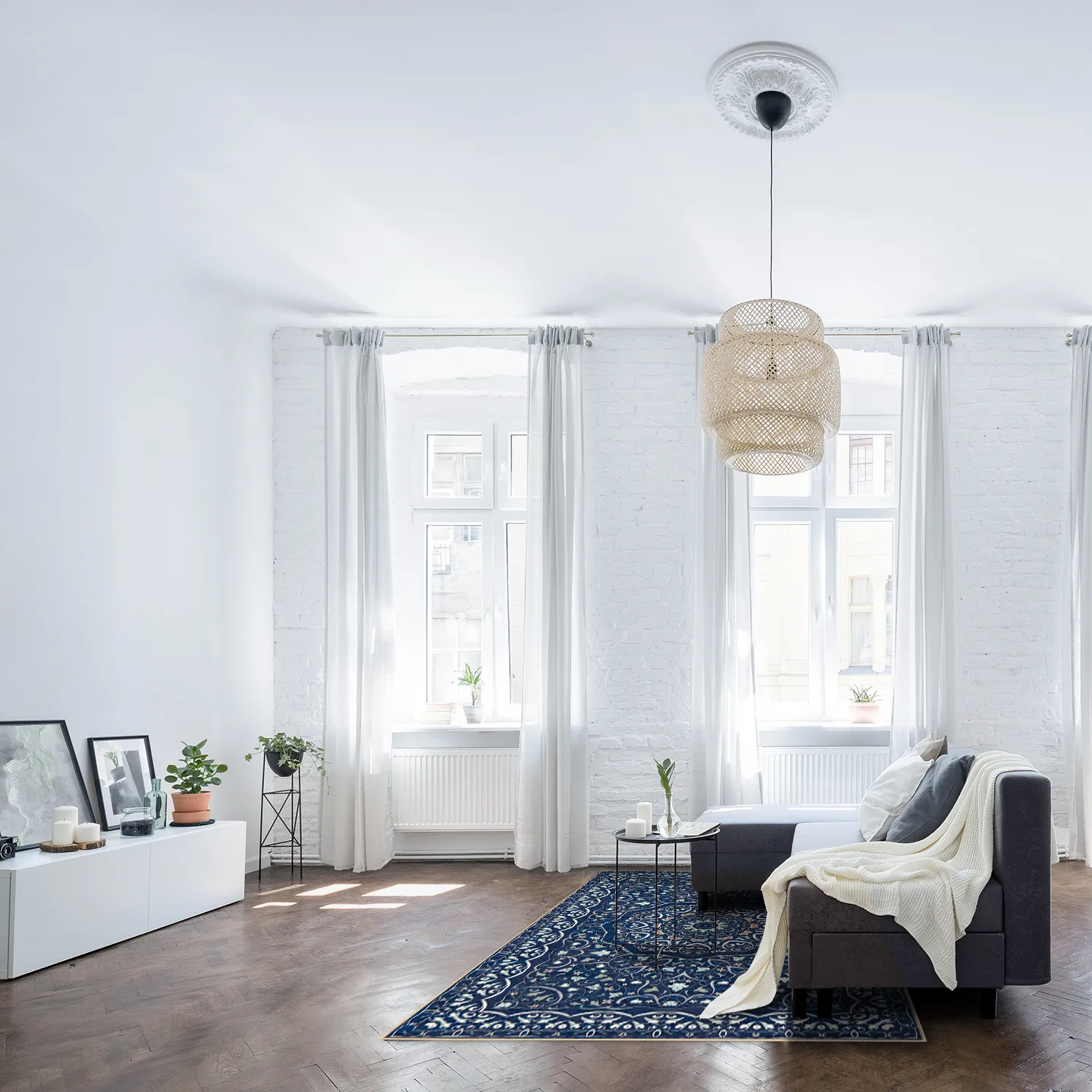 Tapete Wilton - Theodora (azul)