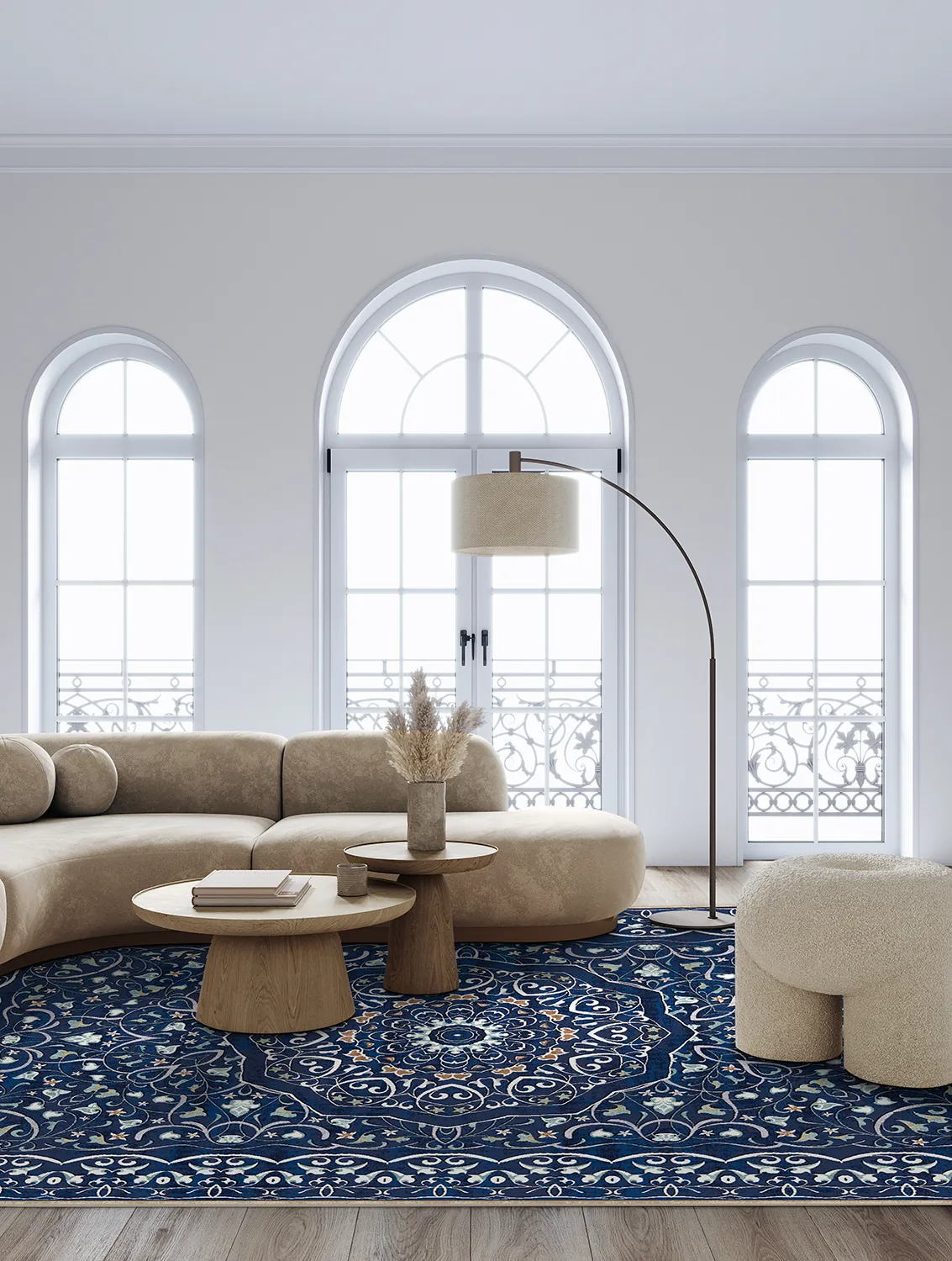 Tapete Wilton - Theodora (azul)