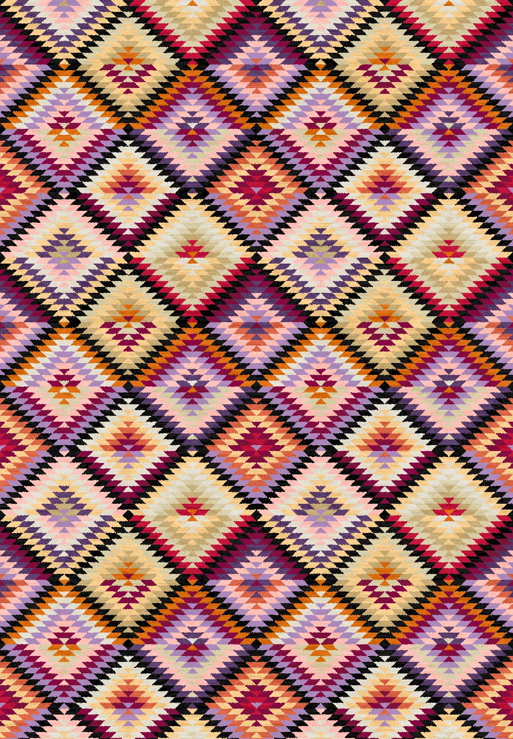 Tapete Wilton - Deia (rosa/multi)