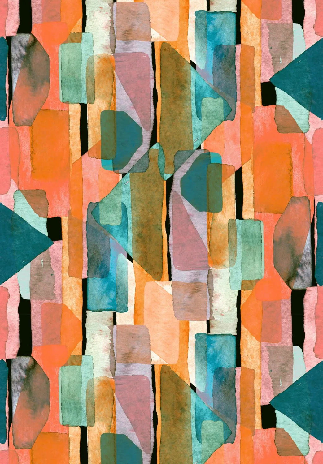 Tapete Wilton - Salome (orange/multi)