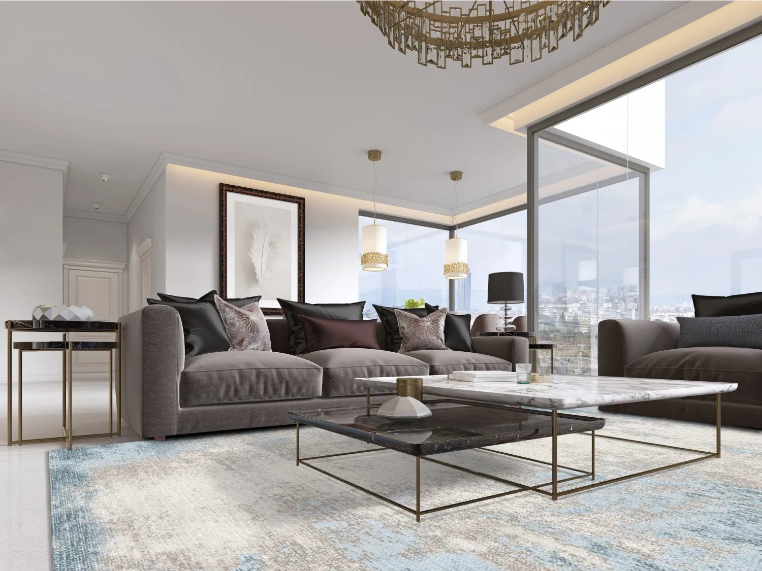 Tapete Wilton - Zarzi (azul)